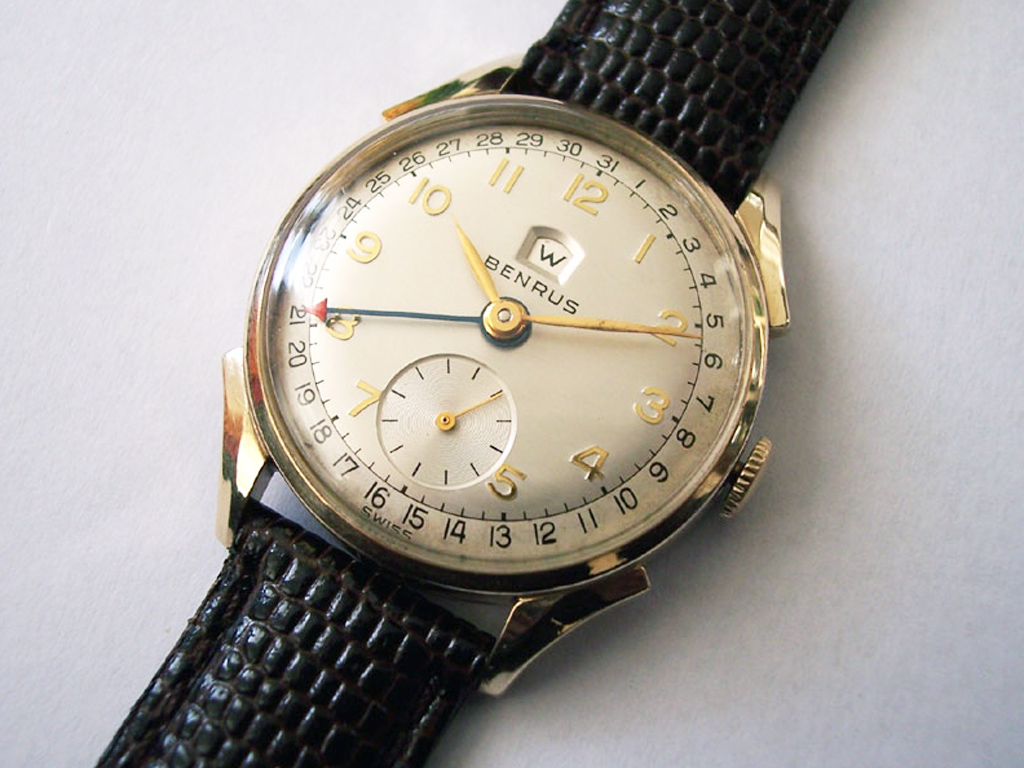 Where are serial numbers located on a Benrus watch?