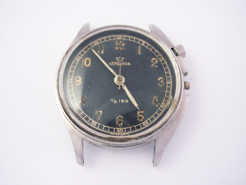 Lemania sales military watch