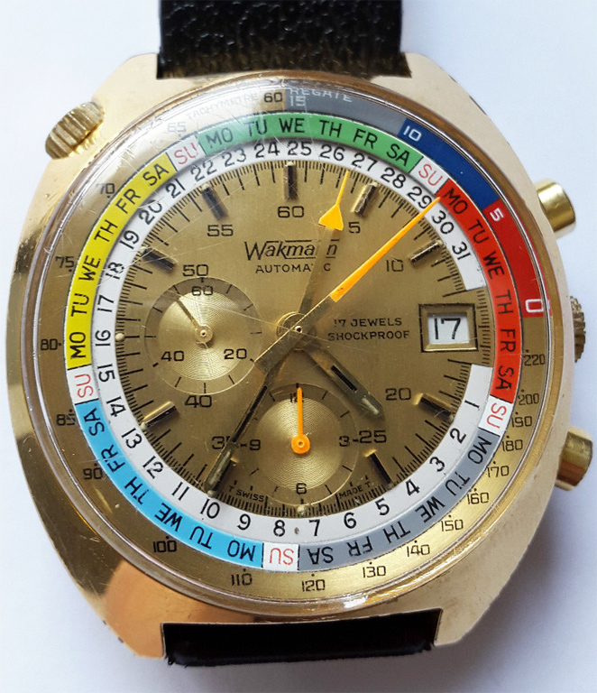 Wakmann regatta with clearance lemania 1341