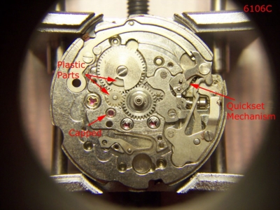 Seiko 6106 hotsell movement